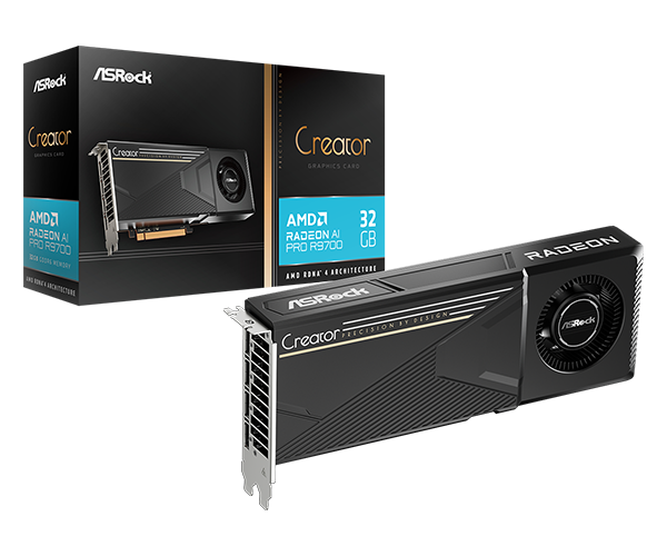 AMD Radeon™ AI PRO R9700 Creator 32GB