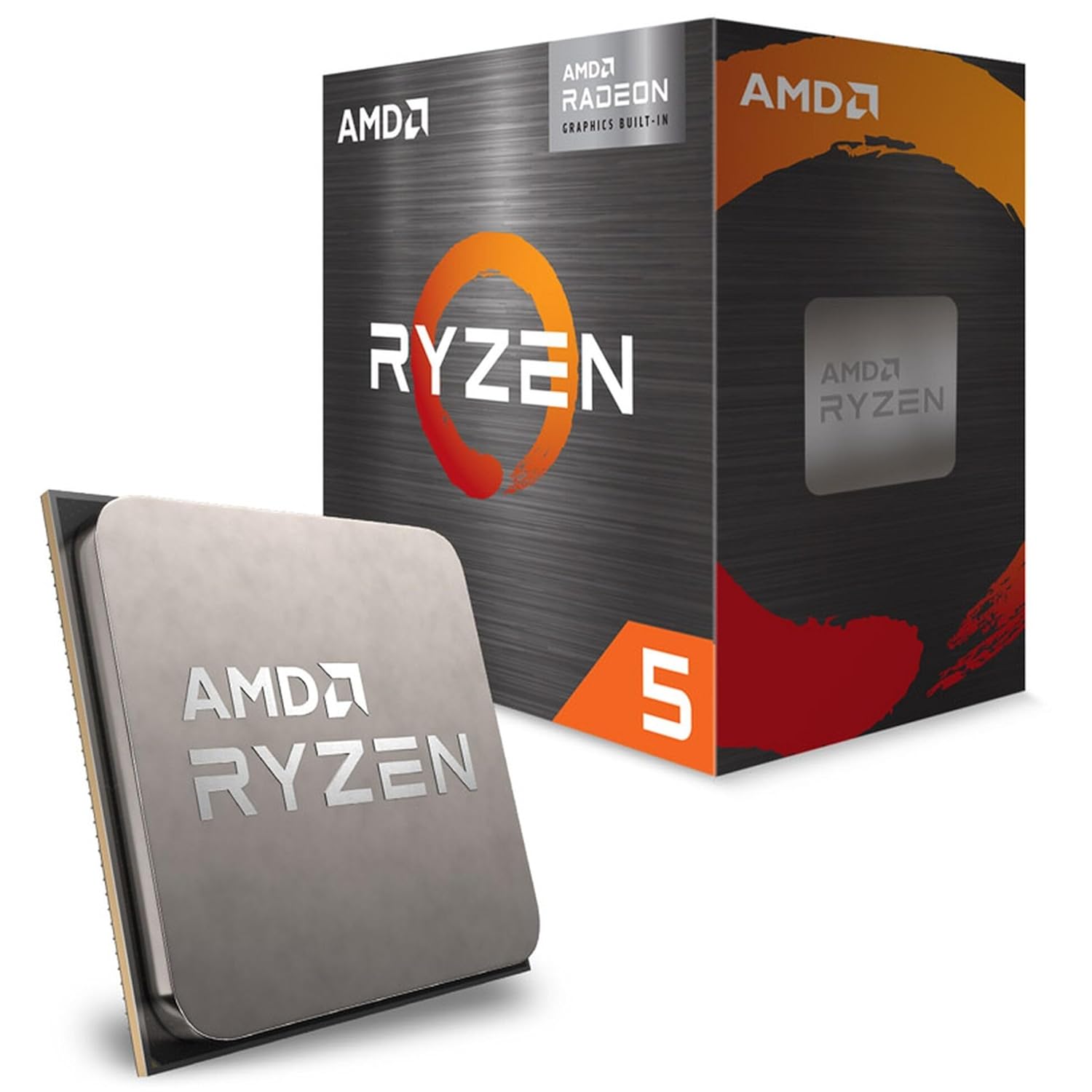 AMD Ryzen 5 5500GT Desktop Processor with Integrated Radeon Graphics 7, 6 cores 12 Threads 16MB Cache Base Clock 3.6 GHz Up to 4.4 GHz AM4 Socket System Memory DDR4 Up to 3200 MT/s