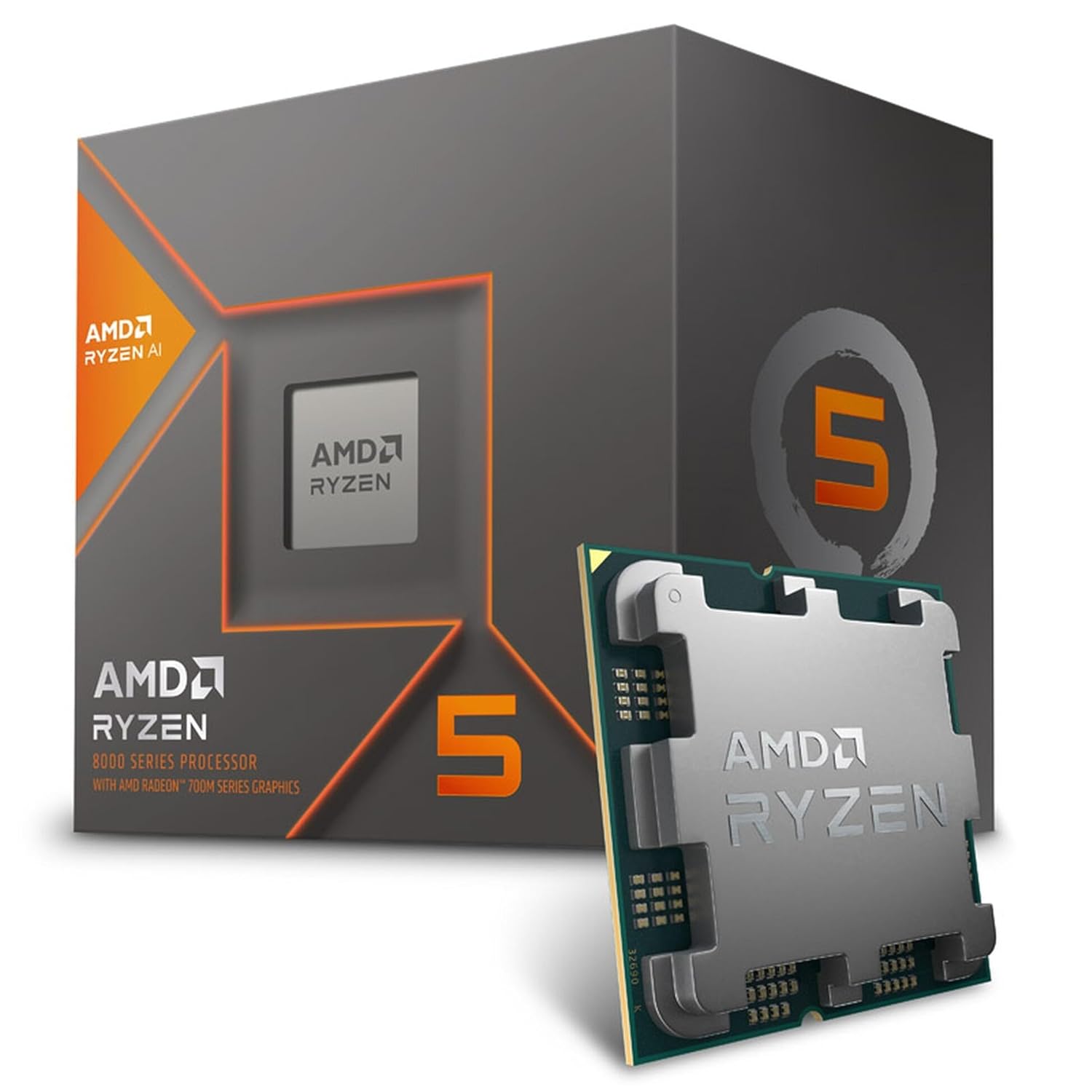 AMD Ryzen 5 8600G Desktop Processor 6 cores 12 Threads 22 MB Cache 4.3 GHz Upto 5 GHz AM5 Socket 