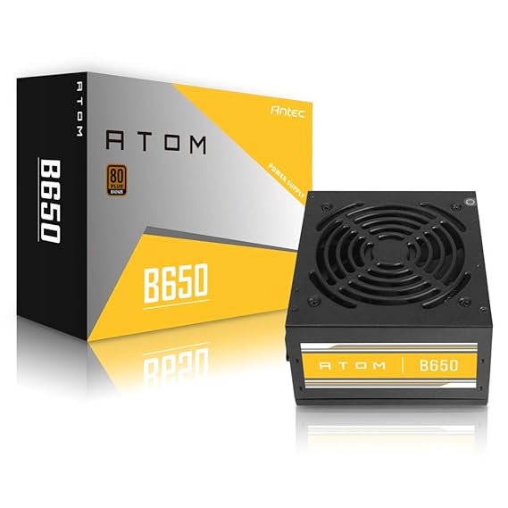 Antec B650 Bronze 650 Watt 80 Plus Certified Power Supply with Active Power Factor Correction (APFC) (B 650)