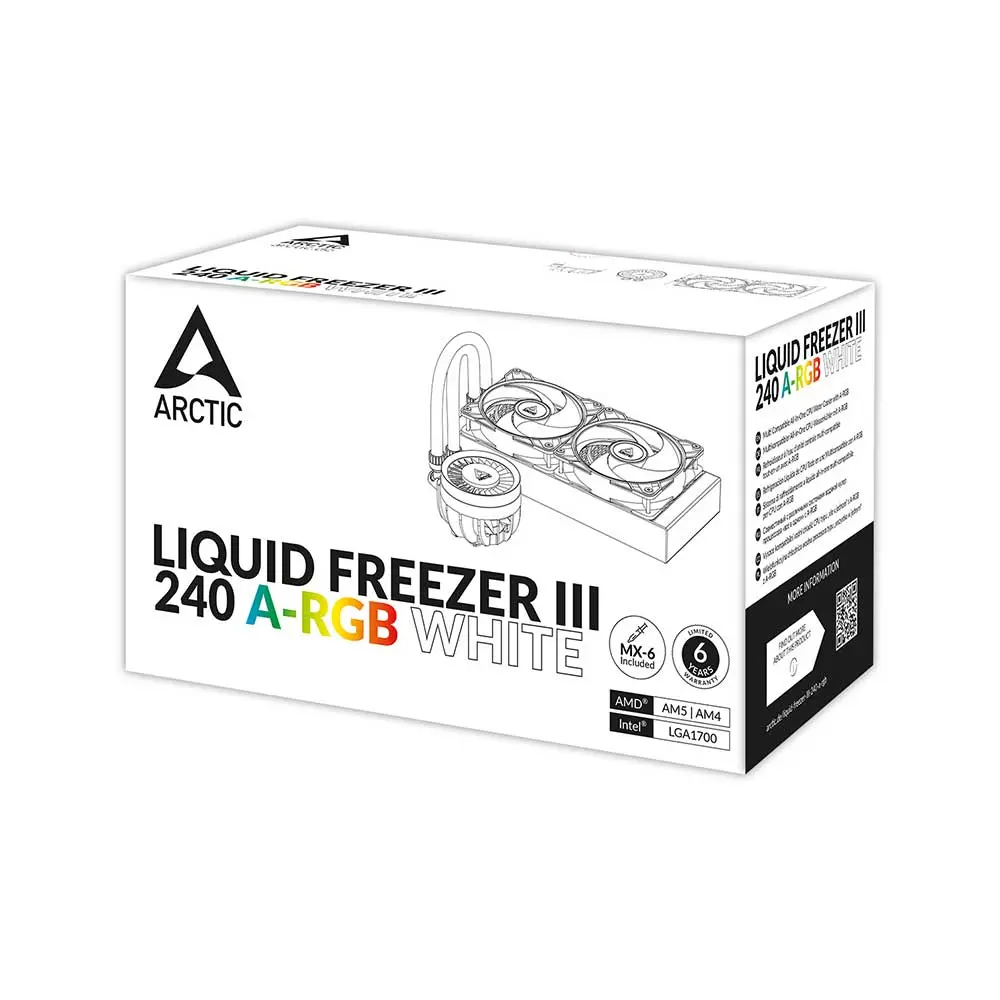 Arctic Liquid Freezer III 240 Argb Cpu Liquid Cooler White (ACFRE00150A)
