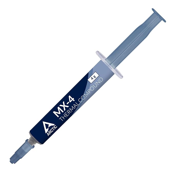 ARCTIC MX-4 - Thermal Compound Paste - Carbon Based High Performance - Heatsink Paste - Thermal Compound CPU for All Coolers - ACTCP00002B,Grey (4g)