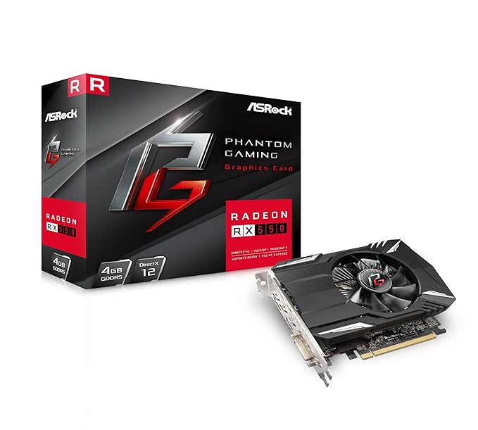 AS ROCK RX550 PHANTOM GAMING RADEON 4GB DDR5