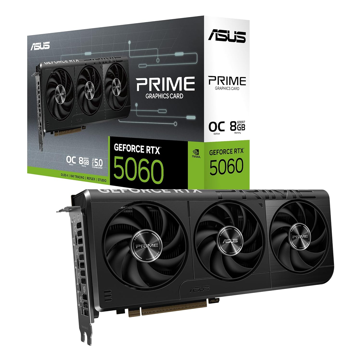 ASUS Prime GeForce RTX 5060 8GB GDDR7 OC Edition Graphic Card PRIME-RTX5060-O8G