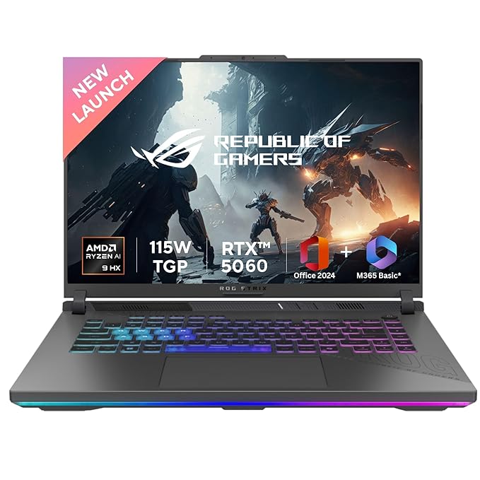 ASUS ROG Strix G16, AMD Ryzen 9 8940HX, Gaming Laptop