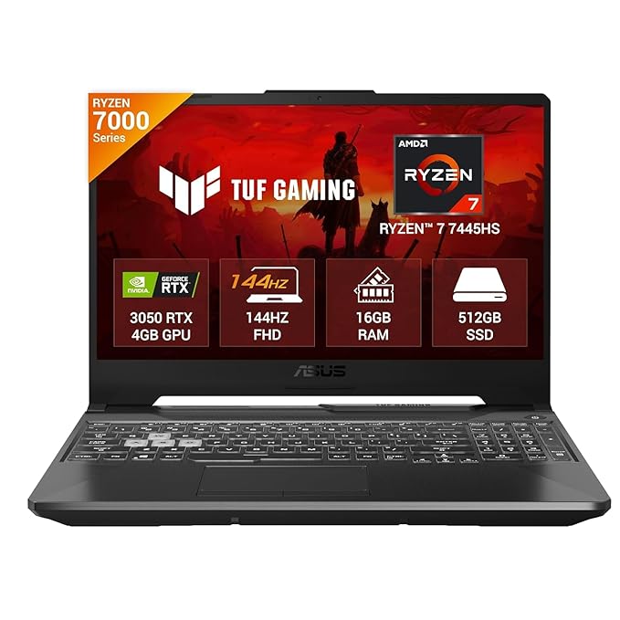 ASUS TUF A15, AMD Ryzen 7 7445HS, Gaming Laptop