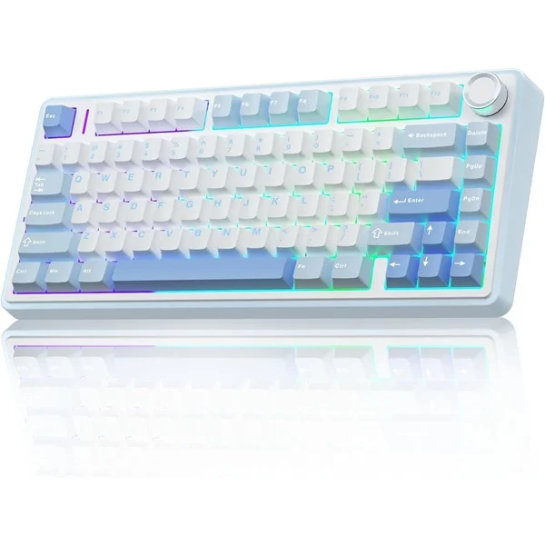 AULA F75 3 IN 1 SEA BLUE GRAYWOOD SWITCH KB