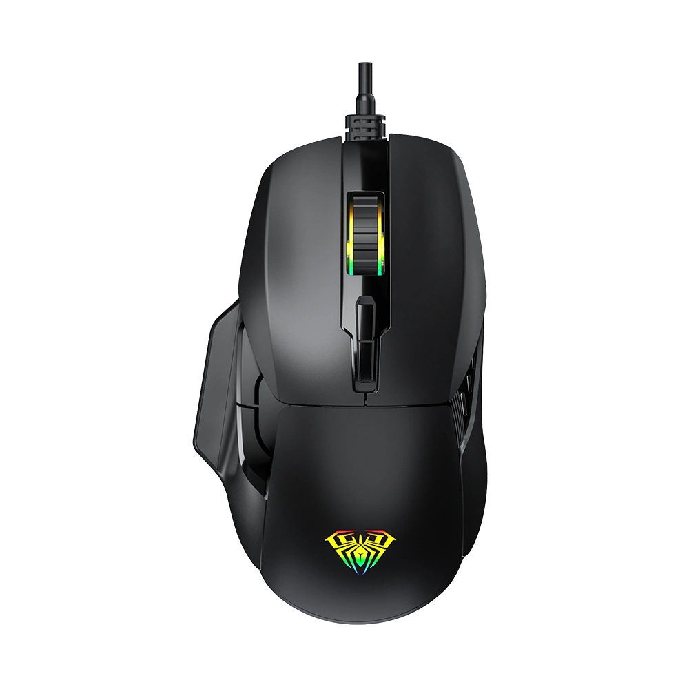 AULA F815 WIRED GAMING MOUSE BLACK