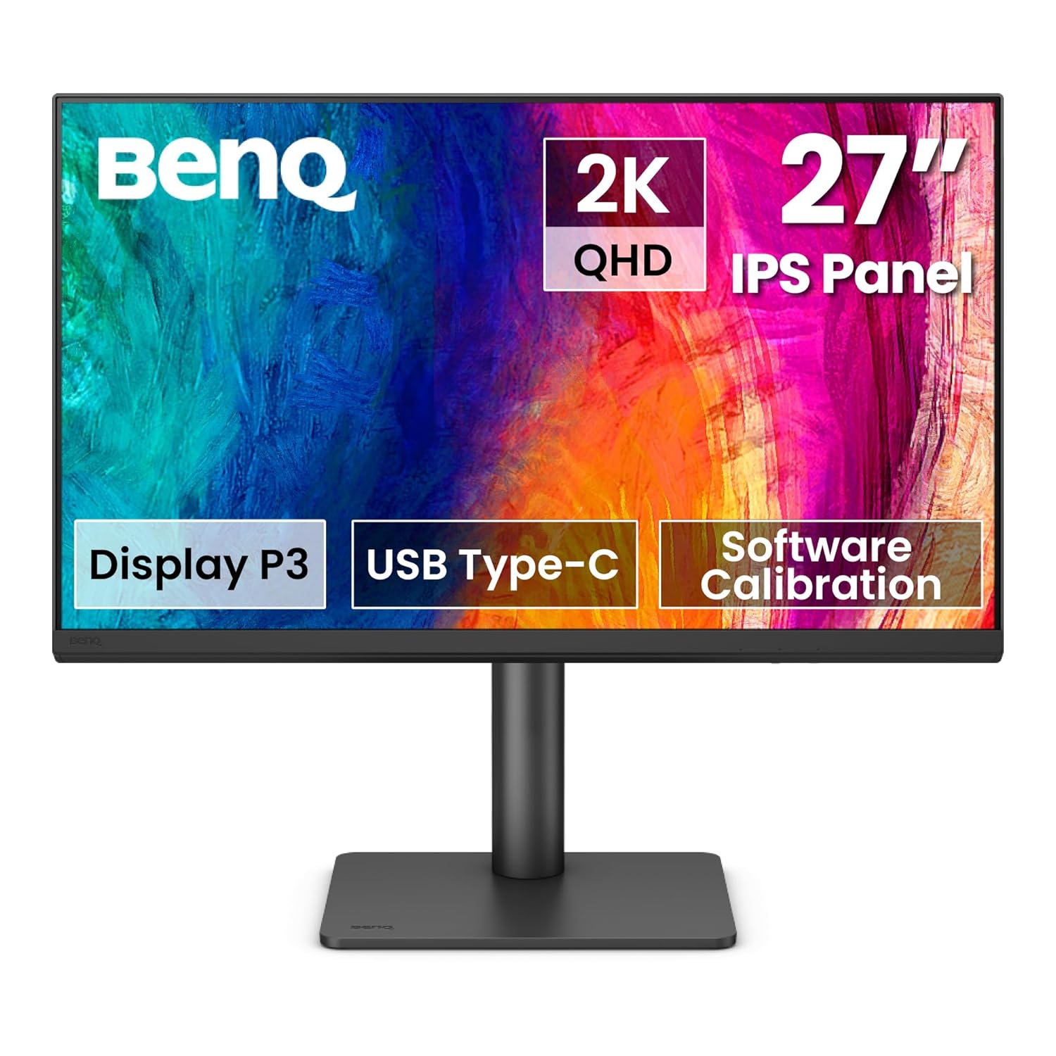 BenQ Creative Pro PD2706QN 27” 2K QHD (2560x1440) 100Hz IPS Color Accurate Monitor for Designers| 95% P3| 100% sRGB/Rec.709| 90W USB-C|Software Calibration| Daisy Chain|Pantone & Calman Certified