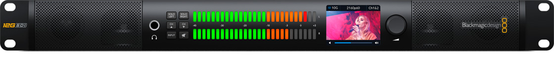 BLACKMAGIC DESIGN AUDIO MONITOR 12G HDL-AUDMON1RU12G
