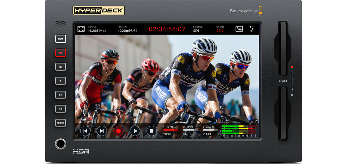 BLACKMAGIC DESIGN HYPERDECK EXTREME 8K HDR BROADCAST DECK