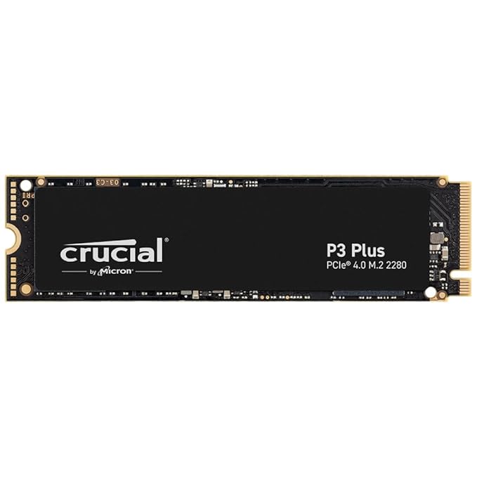 Crucial P3 Plus 500GB PCIe 4.0 3D NAND NVMe M.2 SSD, up to 5000MB/s