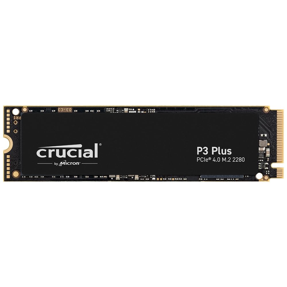Crucial P3 Plus 500GB PCIe 4.0 3D NAND NVMe M.2 SSD, up to 5000MB/s