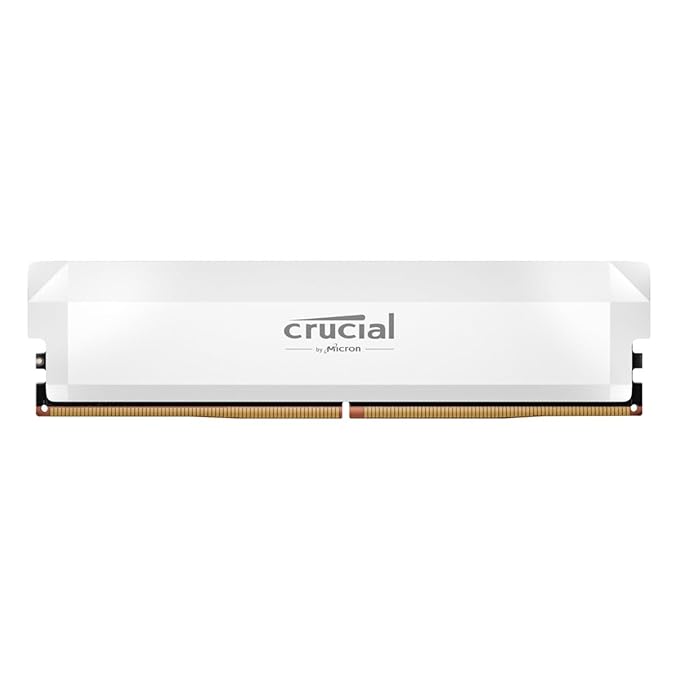 Crucial Pro OC 16GB DDR5-6400 UDIMM CL38 White