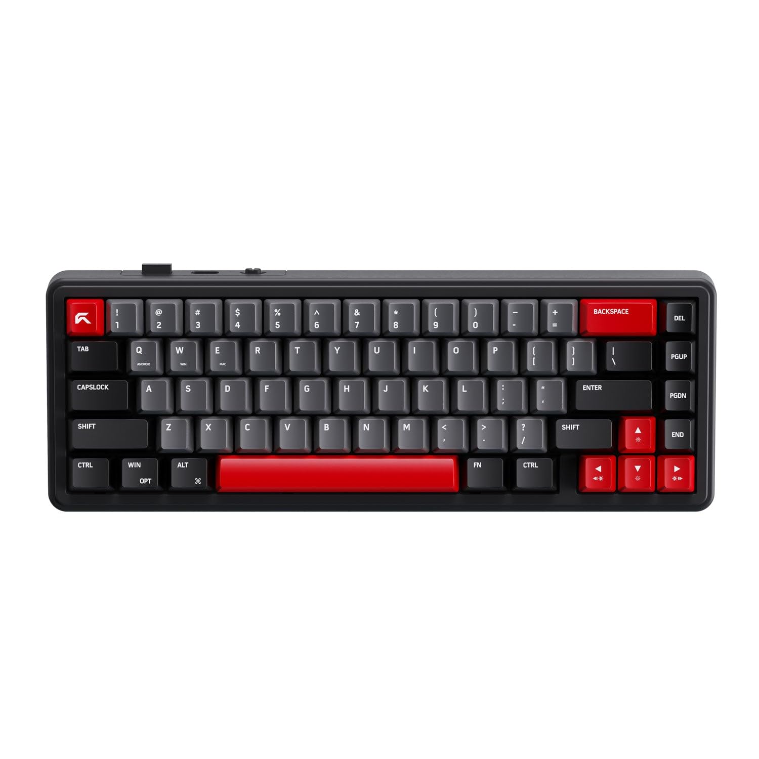 CYBEART Akula 65 Wireless Mechanical Keyboard, 67 Keys Compact Gaming Keyboard Tri-Mode Bluetooth 5.1, 2.4GHz & Wired Hot-Swappable RGB Backlit Pre-Lubed Linear Double shot PBT Keycaps 4000mAh Battery