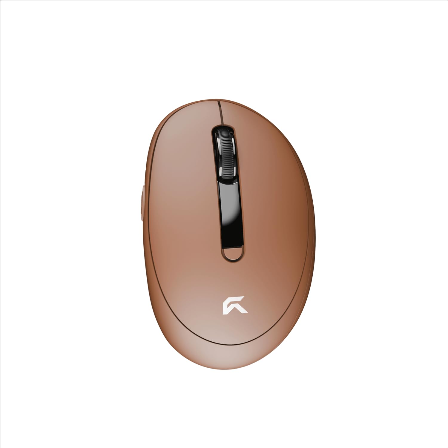 Cybeart | Pocket Wireless Ergonomic Mouse | Dual Mode (2.4 GHz + BT 5.1) | 2400 Adjustable DPI | Silent Switches (3M Clicks) | Connect 3 Devices - Mac & Windows | Compact Travel Design (Mocha Mousse)