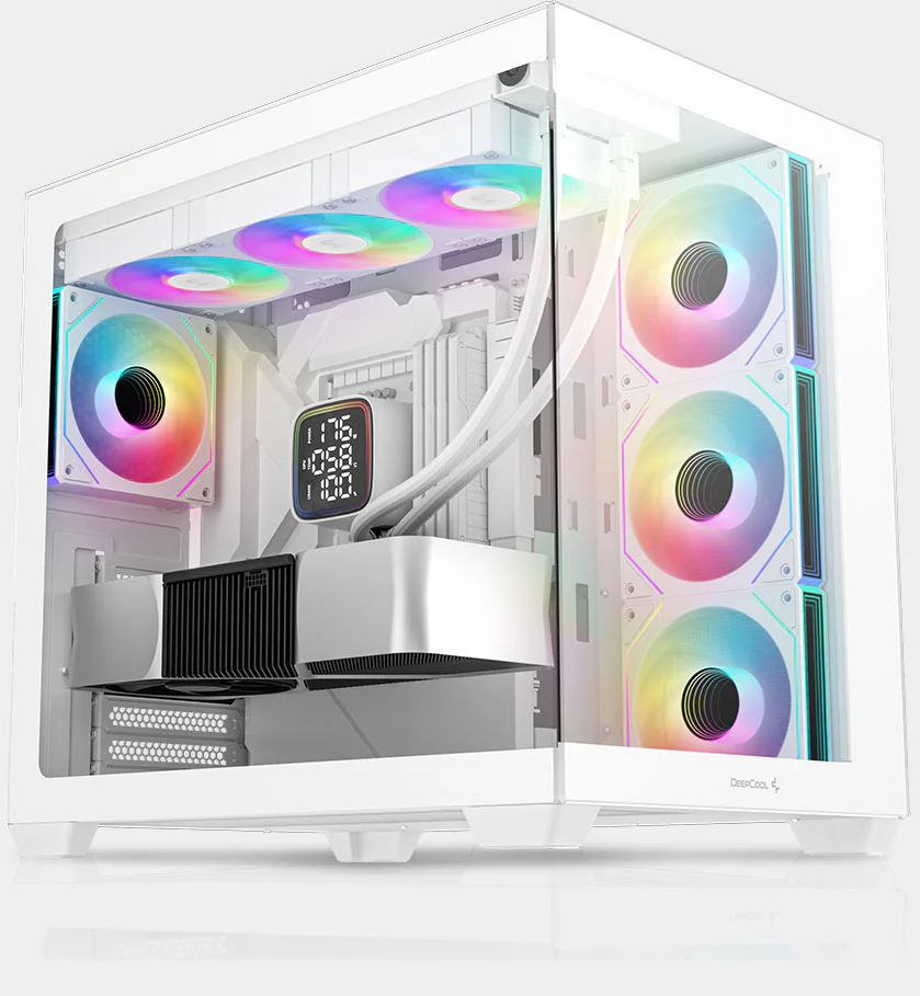 DEEPCOOL CG530 4F Mid-Tower Gaming Cabinet (white)