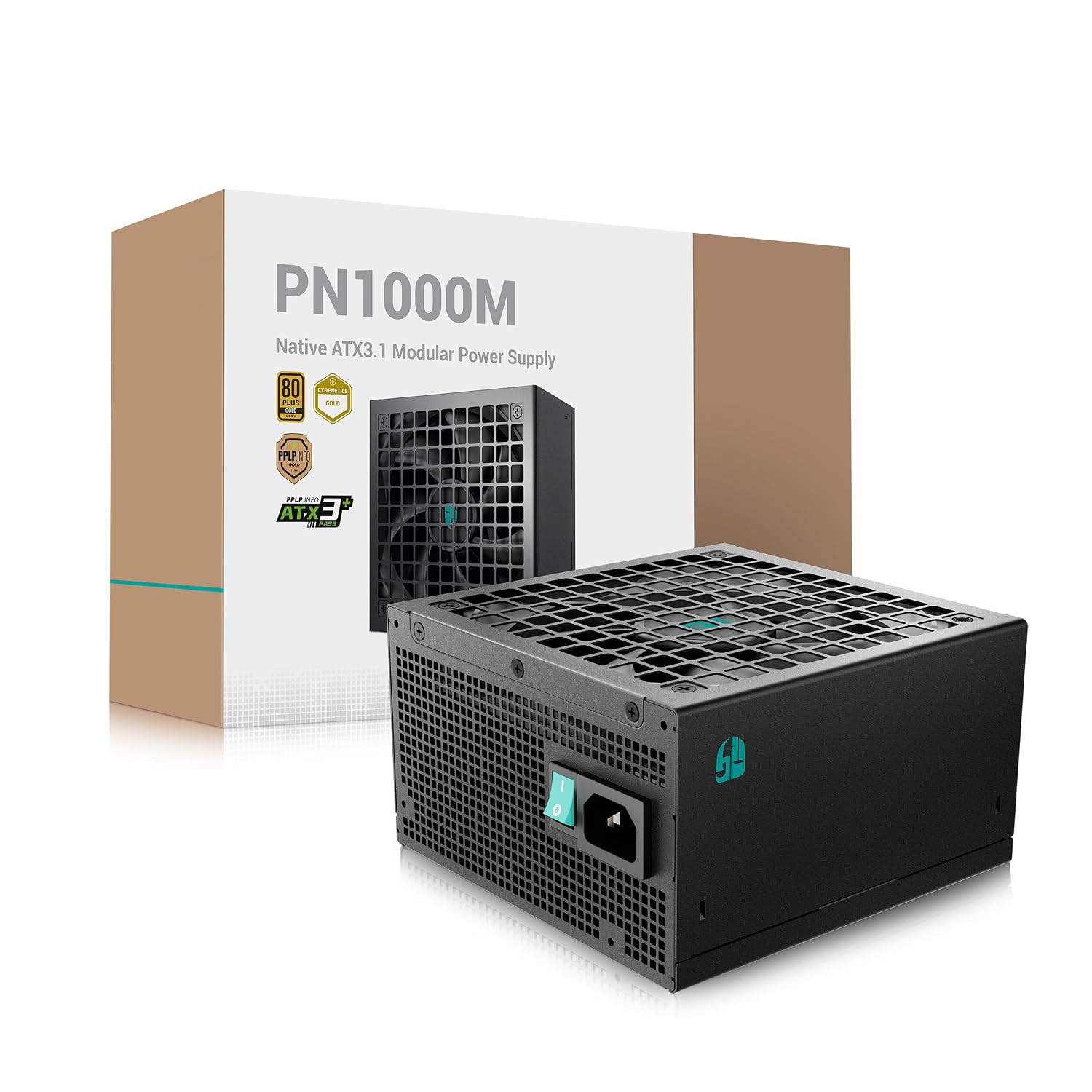 DEEPCOOL GAMER STORM PN1000M Fully Modular ATX 3.1 I 80 Plus Gold PSU I 1000 Watt Power Supply - Black