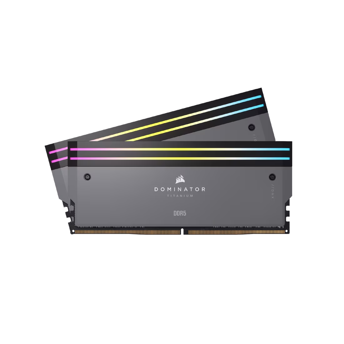 CORSAIR DOMINATOR TITANIUM RGB 32GB (2x16GB) DDR5 DRAM Up To 6000MT/s CL30 AMD EXPO & Intel XMP Memory Kit — Grey