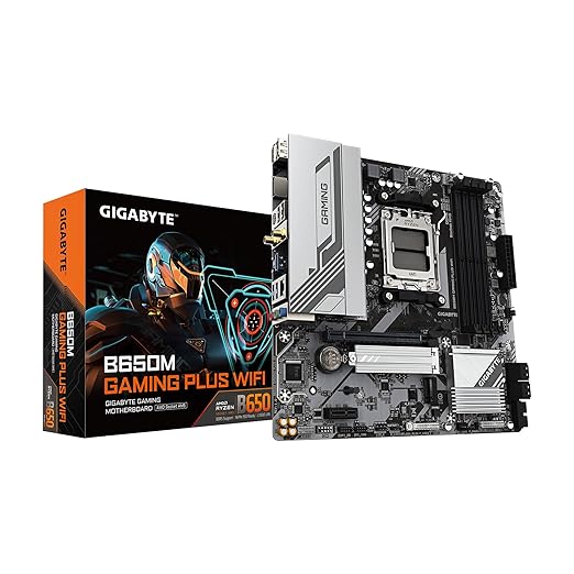 GIGABYTE B650M Gaming Plus WiFi AMD B650 M-ATX, DDR5, PCIe 4.0 M.2