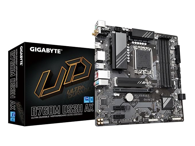 GIGABYTE B760M DS3H AX DDR5 MOTHERBOAR5