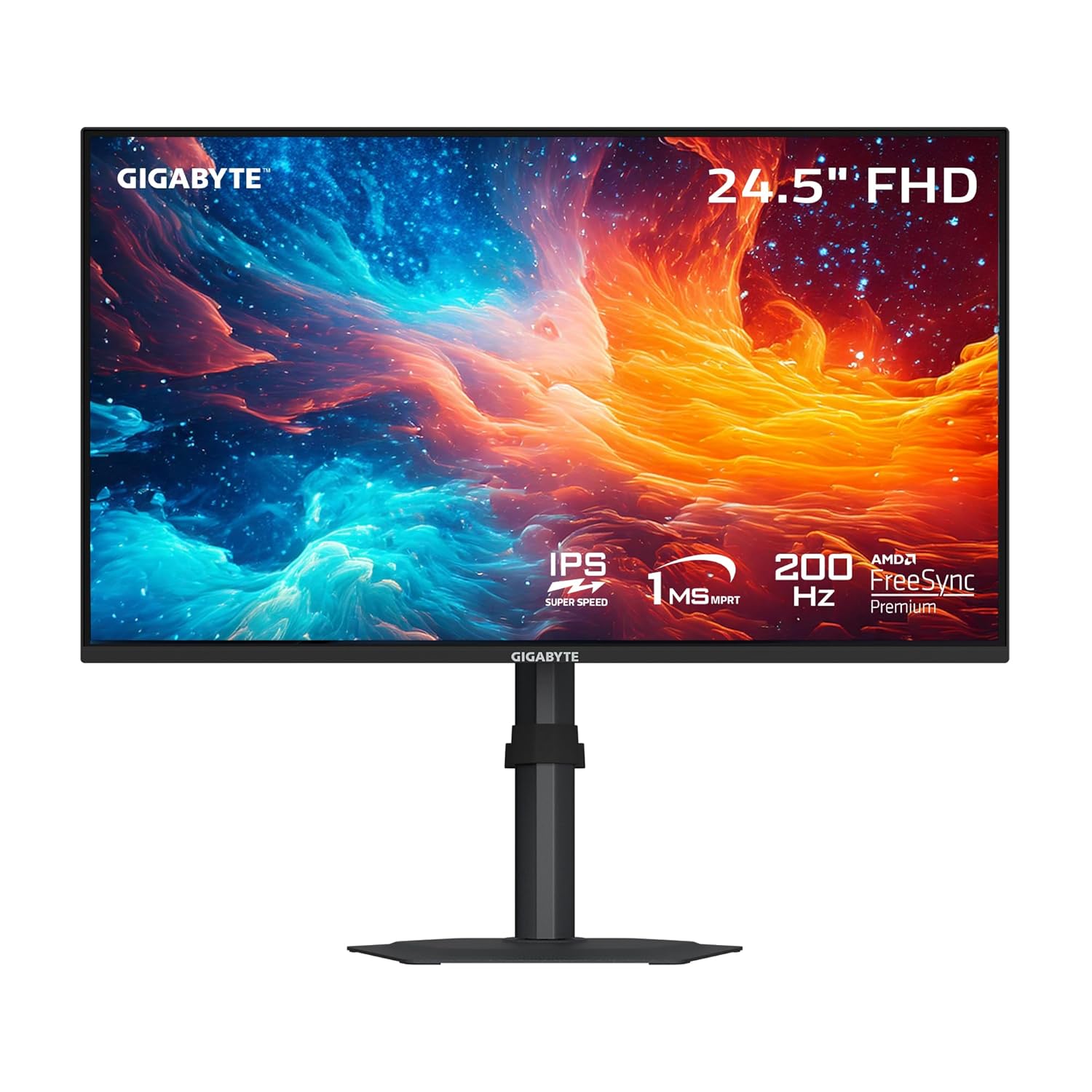 GIGABYTE G25F2A 24.5-Inch FHD IPS Gaming Monitor, 240Hz, 1ms, AMD FreeSync Premium, HDR Ready, Ergonomic Stand, Eye-Safe Gaming Display