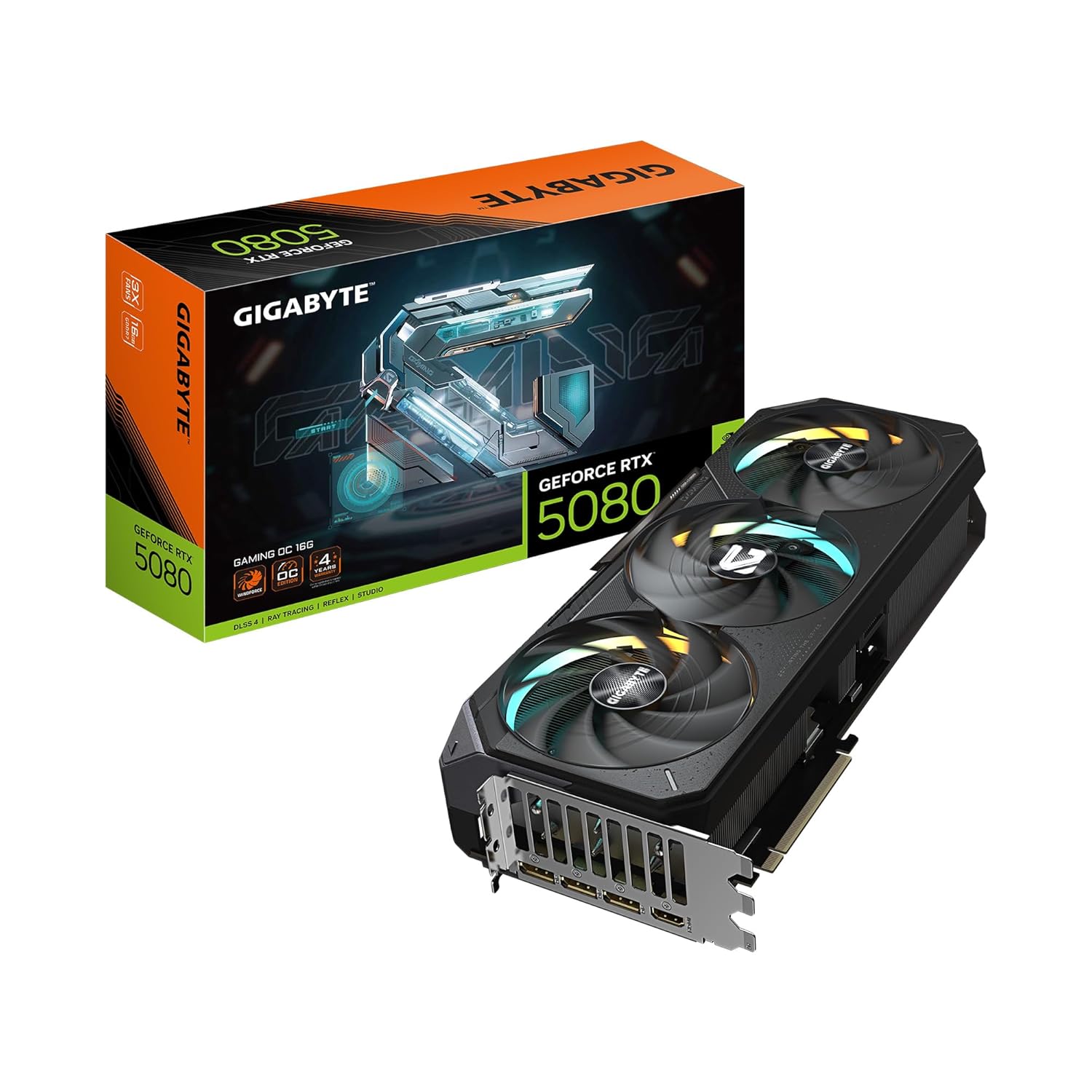 GIGABYTE Geforce RTX 5080 Gaming OC 16GB Graphics Card, WINDFORCE Cooling System, 16GB 256-Bit GDDR7, pci_e_x16 GV-N5080GAMING OC-16GD Video Card