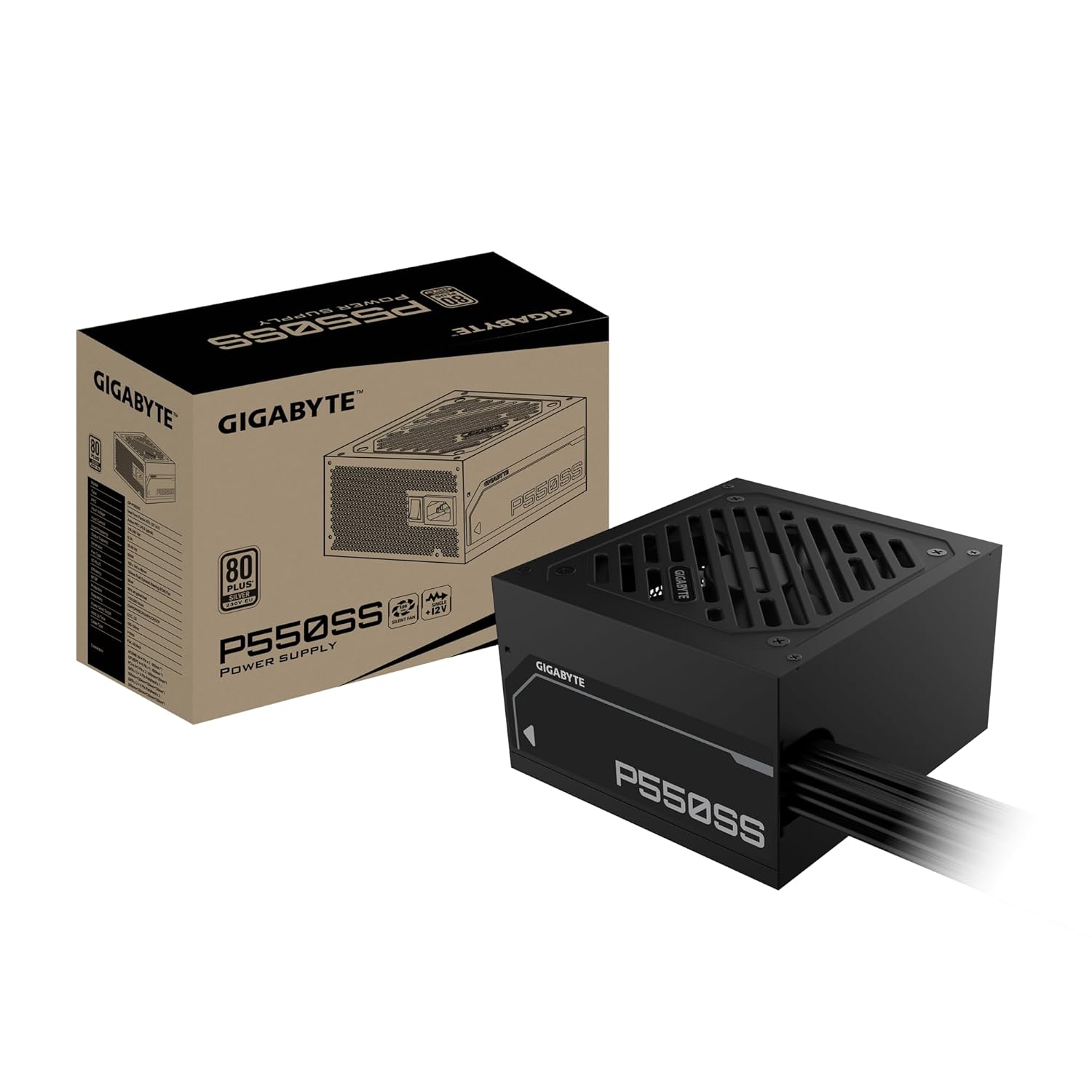 Gigabyte P550SS 550W 80 Plus Silver ATX Power Supply