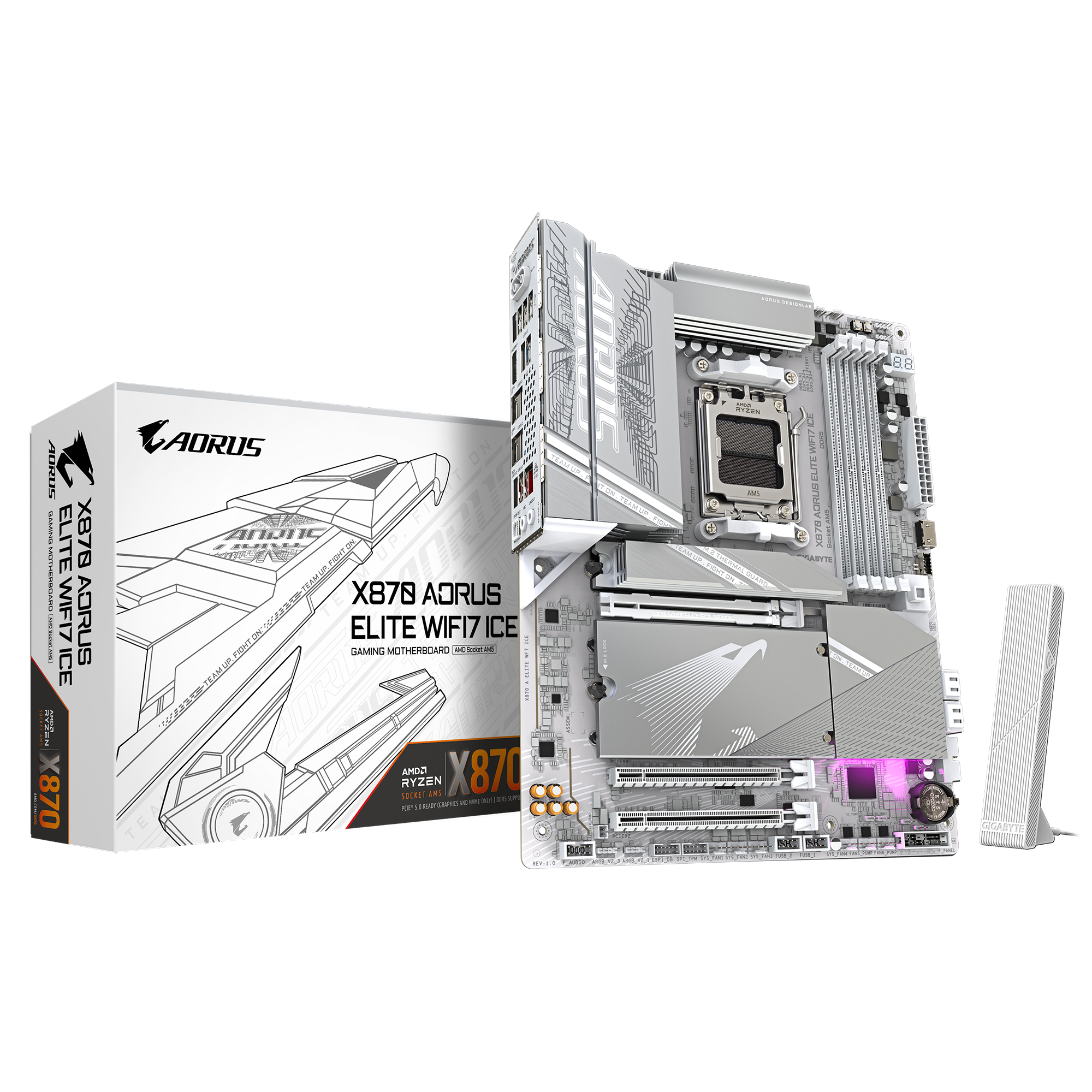 GIGABYTE X870 AORUS Elite WIFI7 ICE AMD AM5 LGA 1718 Motherboard