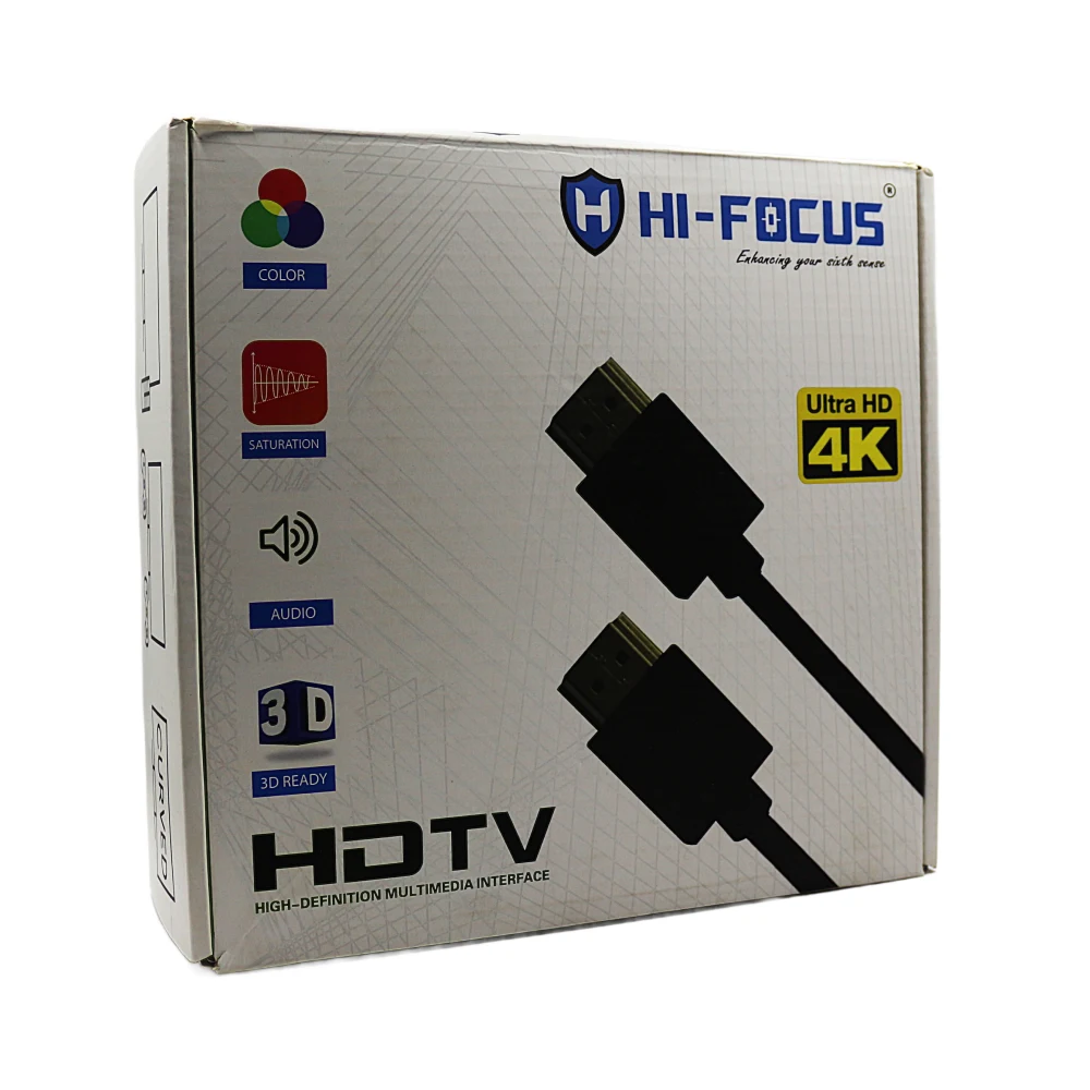 HI Focus 10m Black HDMI Cable, HF-HDMIR10