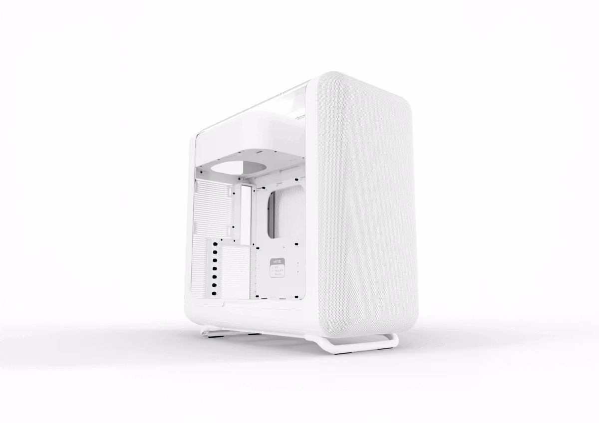 Hyte X50 Snow White E-ATX Mid Tower Tempered Glass Modern Performance PC Cabinet 
