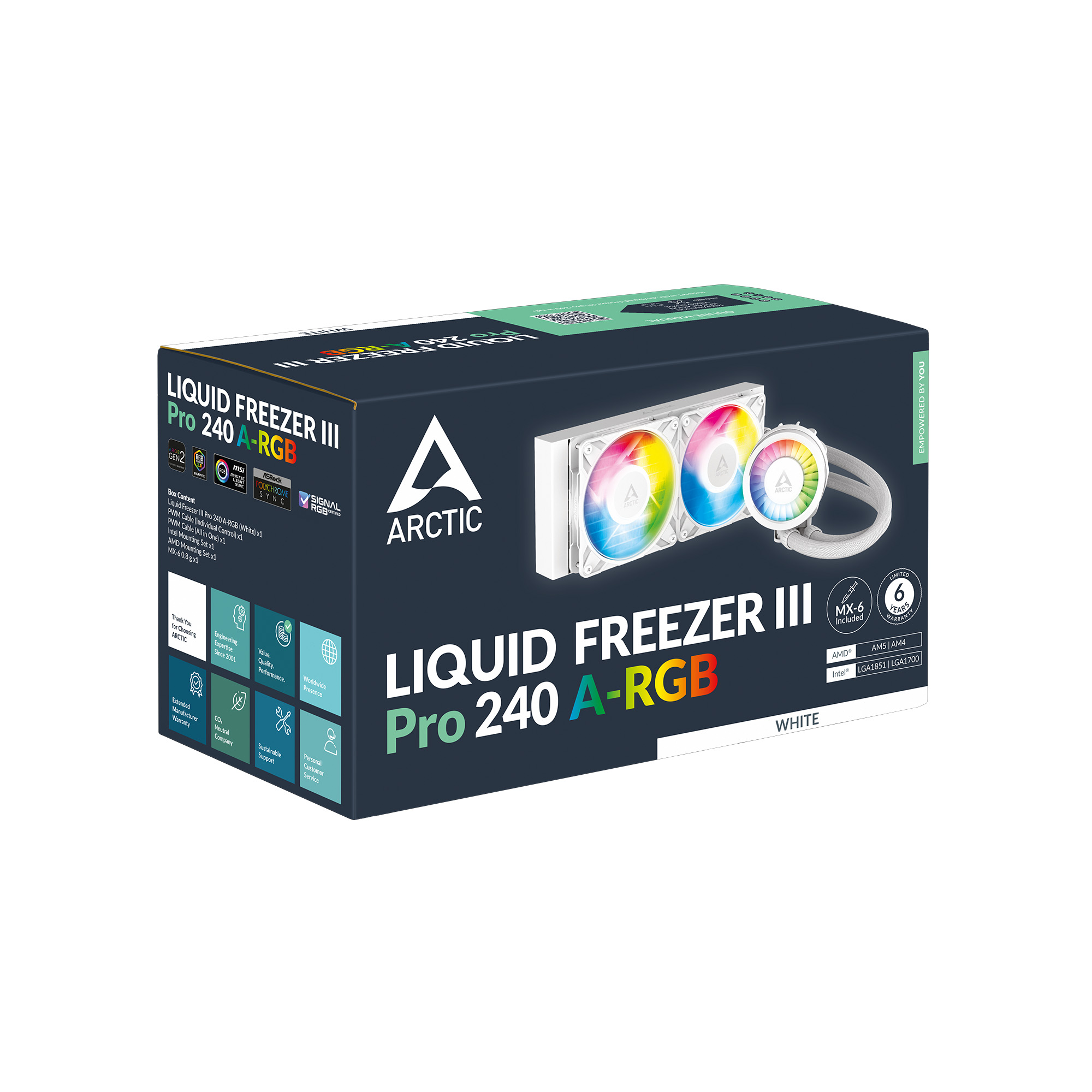 Arctic Liquid Freezer III Pro 240mm ARGB CPU Liquid Cooler White (ACFRE00186A)
