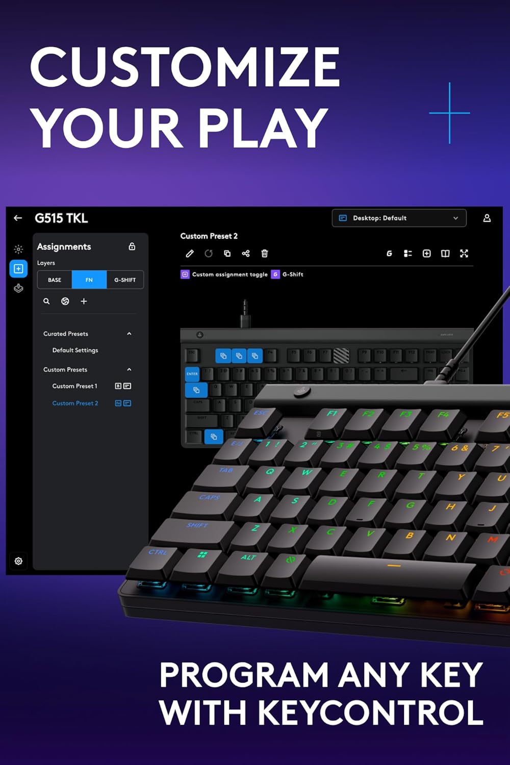 LOGITECH G515 WIRED RGB KEYBOARD BLACK