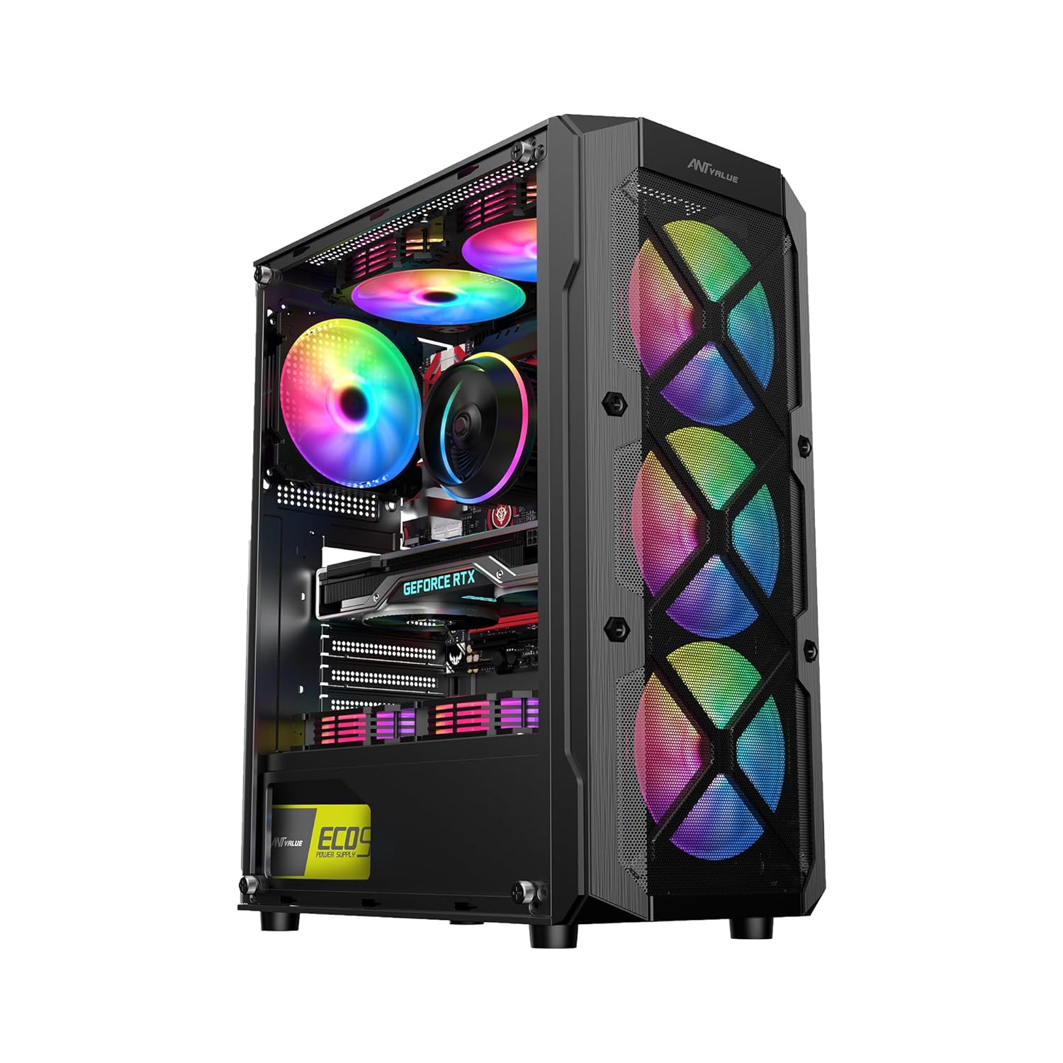 NeoBuild NB04 ( AMD Ryzen 5 5500 PROCESSOR / CRUCIAL 16GB DDR4 D/T 3200MHZ RAM / ASUS RX7600 OC 8GB GRAPHIC CARD ) Entry Level Gaming & Editing Pc 