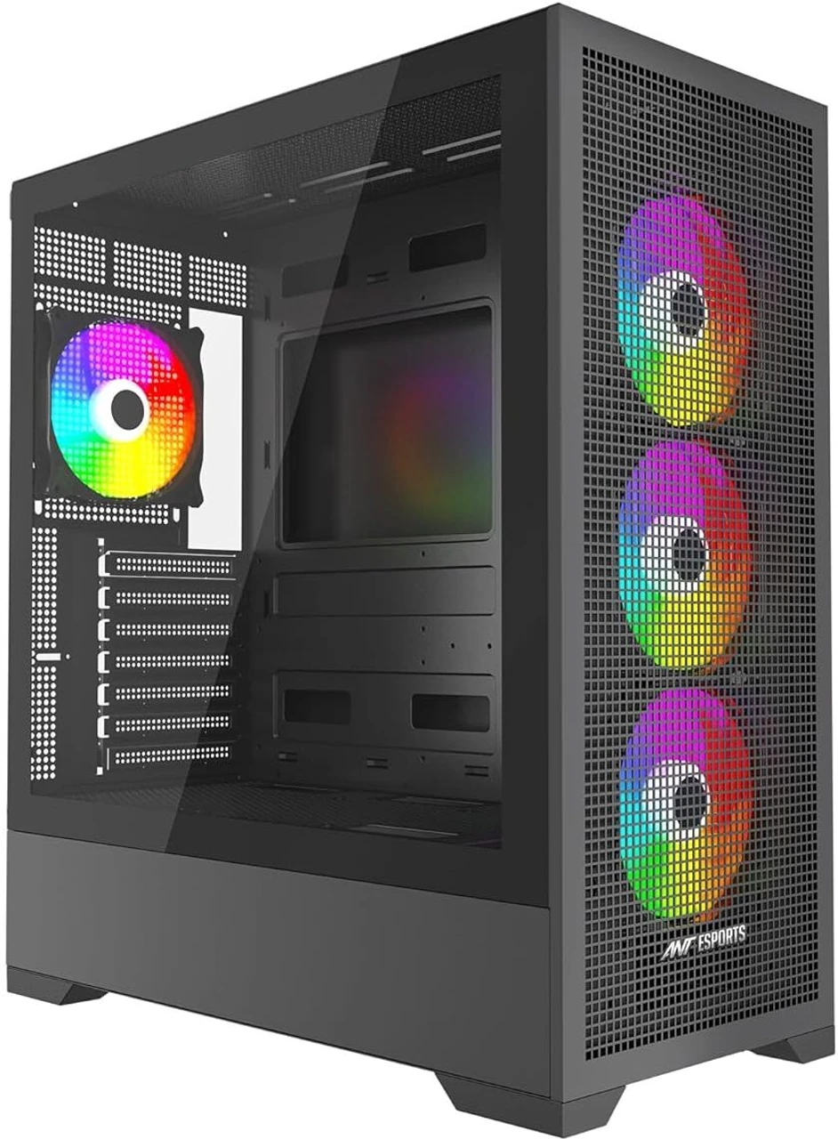 NeoBuild NB07 (INTEL CORE i5 14400F PROCESSOR / LEXAR 16GB(2×8GB) DDR4 3200MHZ RAM / CRUCIAL E100 1TB NVME GEN 4 SSD / GIGABYTE RX7600 8GB GRAPHIC CARD) Entry Level Gaming & Editing Pc 