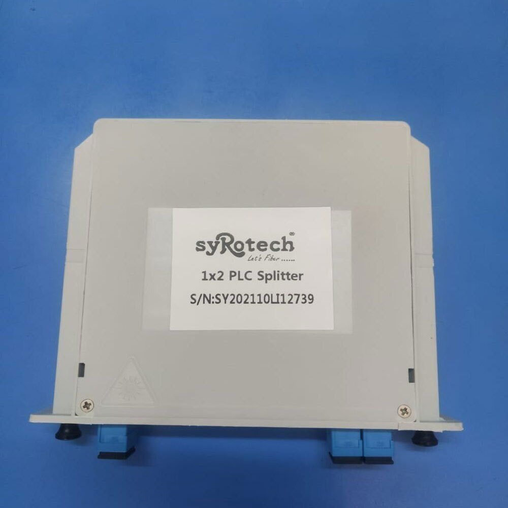PVC Syrotech 1x2 PLC Cassette Splitter, For Network, Size: 5 X 5 X 2 Inch