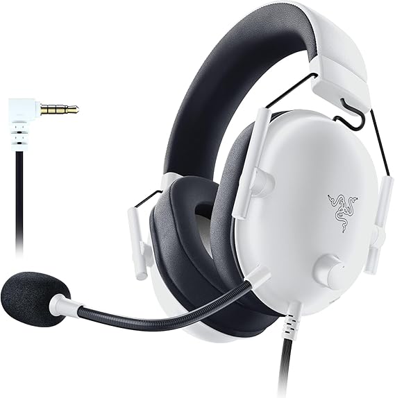 Razer BlackShark V2 X - White | Multi-Platform Wired Esports On Ear Headset