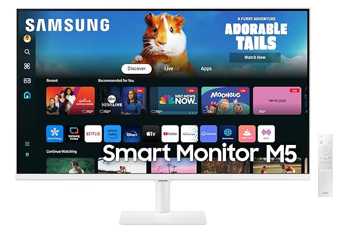 Samsung 27" (68.6cm) M5 Smart Monitor with Smart TV Experience