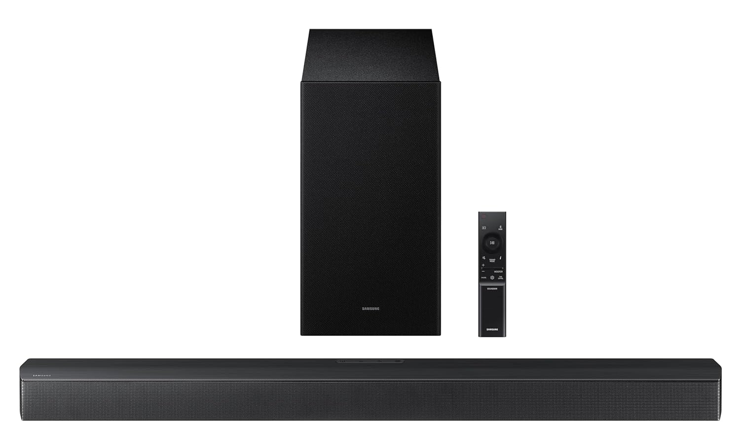 Samsung 370W 3.1 ch Soundbar with Dolby Audio | DTS Virtual:X | Q-Symphony | Center Speaker | 3D Surround Sound | HDMI ARC | Optical in | Bluetooth | USB | Wireless Subwoofer (HW-B650F/XL, Black)