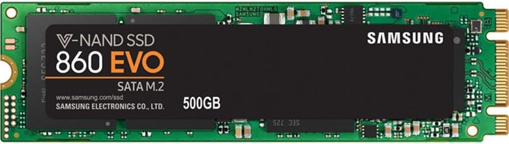 Samsung 860 EVO SSD 500GB - M.2 SATA Internal Solid State Drive with V-NAND Technology (MZ-N6E500BW)