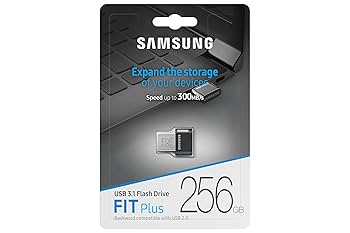 SAMSUNG Flash Drive FIT Plus 256GB USB 3.1 APC(Storage/SSD)   