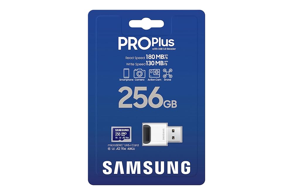 SAMSUNG FLASH STORAGE DEVICE PRO Plus 256GB Class 10(Storage/SSD)