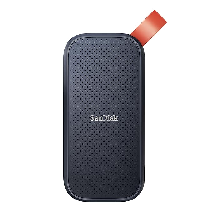 SanDisk 2TB Portable SSD, 800MB/s R, USB 3.2 Gen 2, Rugged SSD with Upto 2 Meter Drop Protection, Type-C to Type-A Cable, PC & Mac Compatible, 3 Y Warranty, External SSD