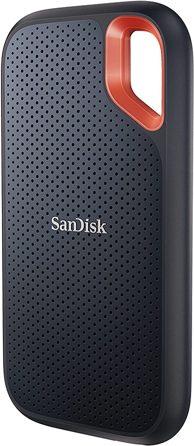Sandisk Extreme Portable 2TB, 1050MB/s R, 1000MB/s W, 3mtr Drop Protection, IP65 Water/dust Resistance, HW Encryption, PC,MAC & TypeC Smartphone Compatible