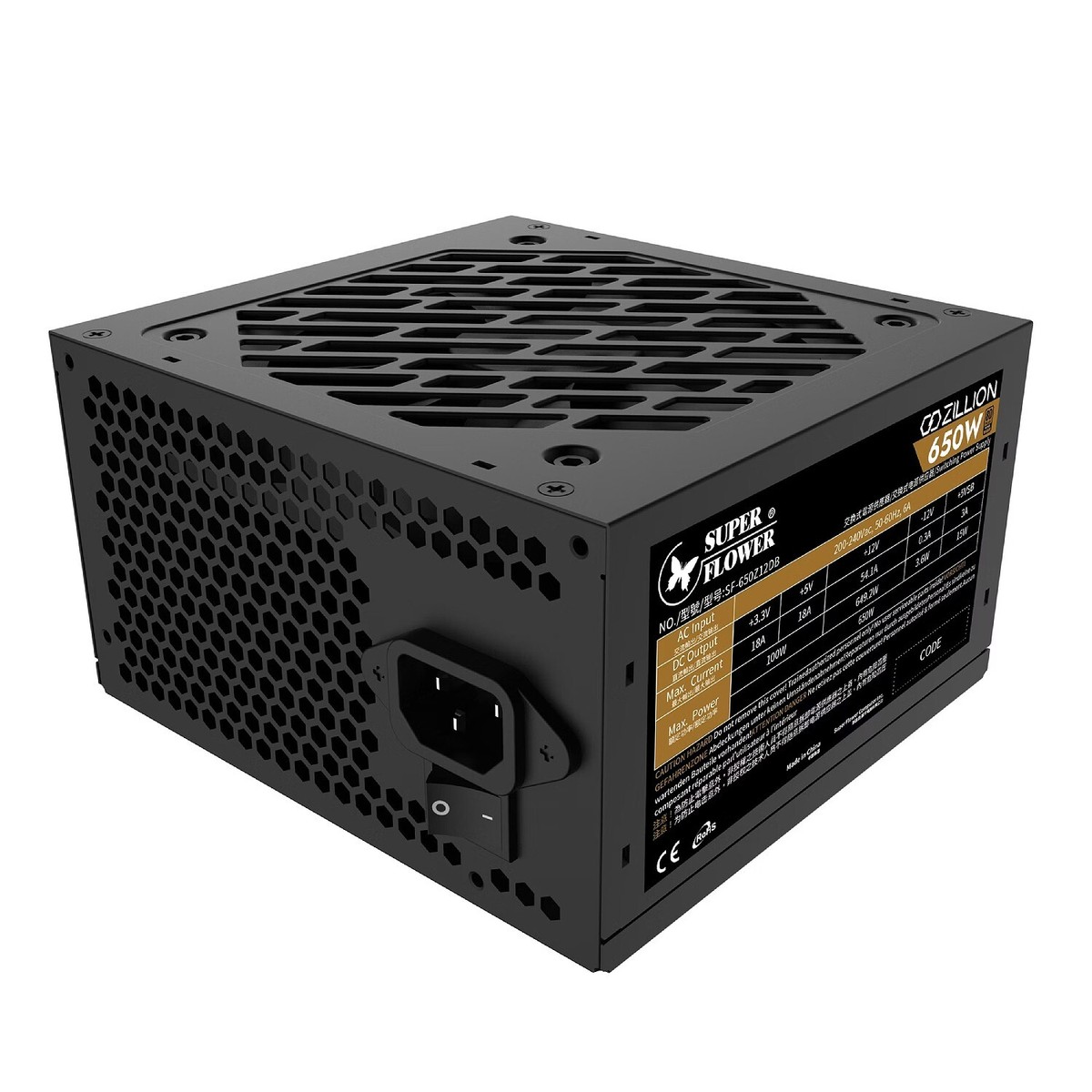 Super Flower Zillion DB SF-650Z12DB 650W 80 PLUS Bronze Power Supply