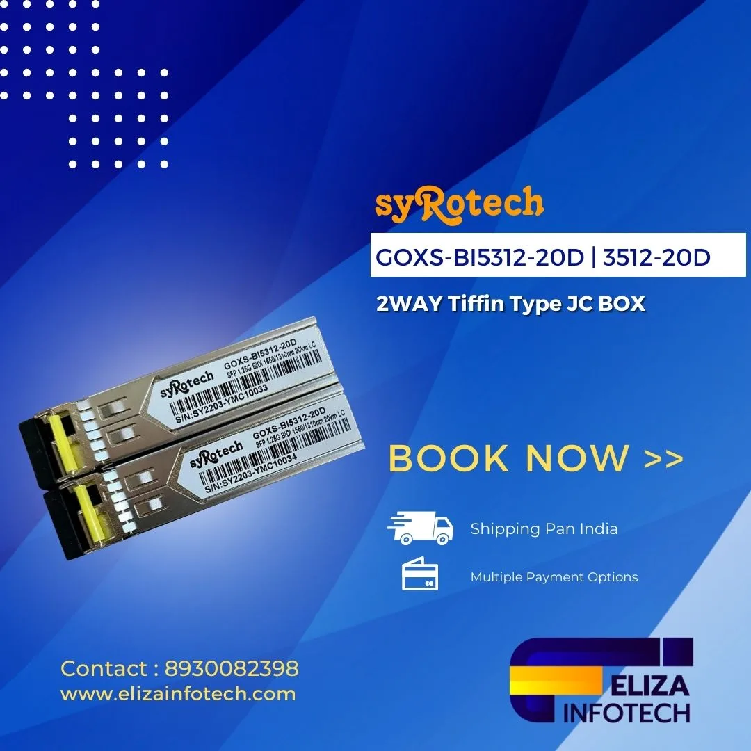 Syrotech GOXS-BI3503-20D Syrotech GOXS-BI5303-20D LC | Single Fiber SFP Bi-Directional Module (Combo) 20Km
