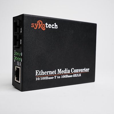 SYROTECH NON GIGA MEDIA CONVERTER,SINGLE MODE DUAL FIBER GOMC-1303-20,10/100M