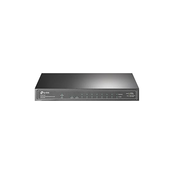 TP-Link 8 Port Gigabit PoE Switch | 8 PoE+ Ports @63W, w/ 1 Uplink Gigabit Port + 1 SFP Slot | Desktop/Wall-Mount | Plug & Play | Limited Lifetime Protection | Traffic Optimization 