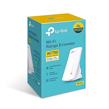 TP-LINK ARCHER RE200 AC750 Wi-Fi Range Extender