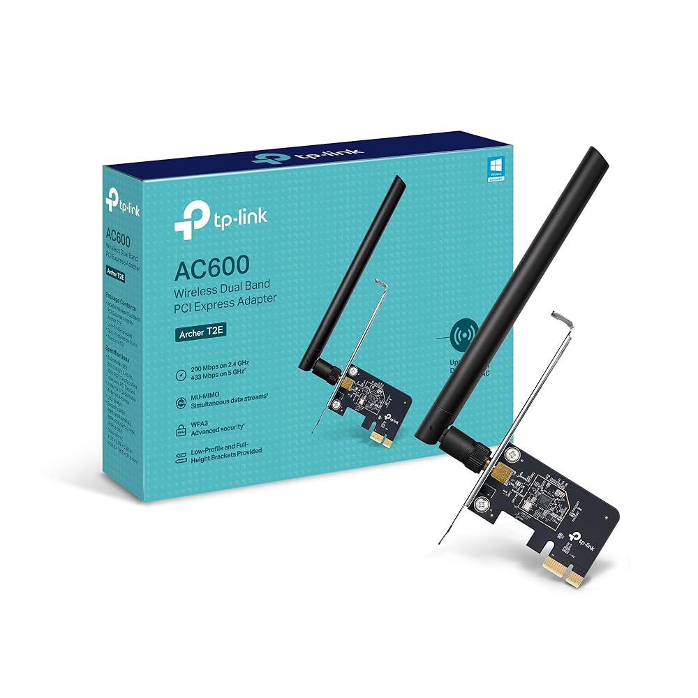 TP-Link Archer T2E AC600 Wi-Fi PCIe Adapter